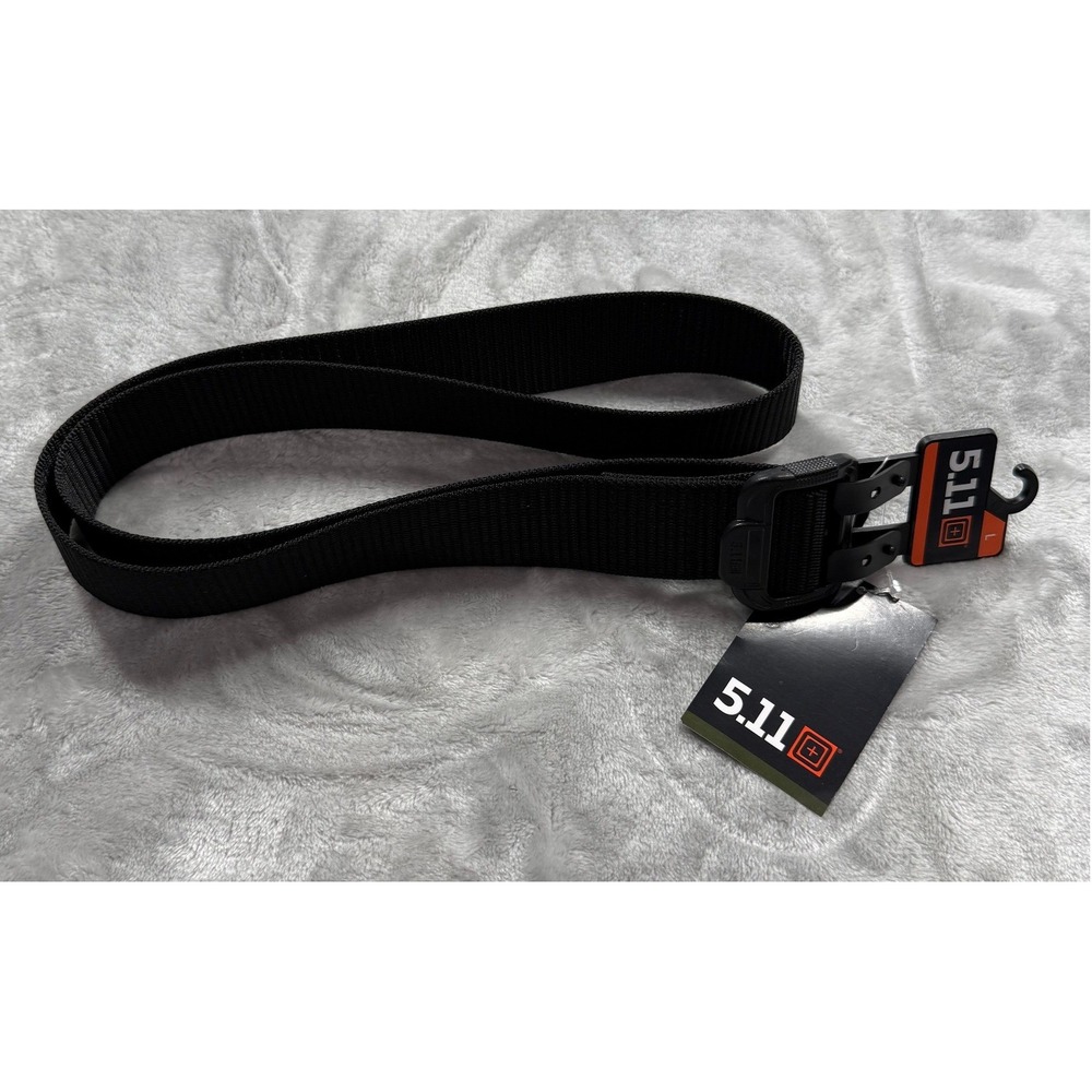 NWT 5.11 Tactical TDU 1.5 Inch Belt Black Nylon Webbing Mens Large